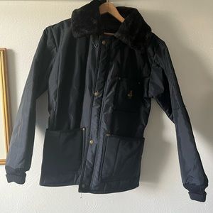 RefrigiWear Faux Fur Collar Puffy Coat